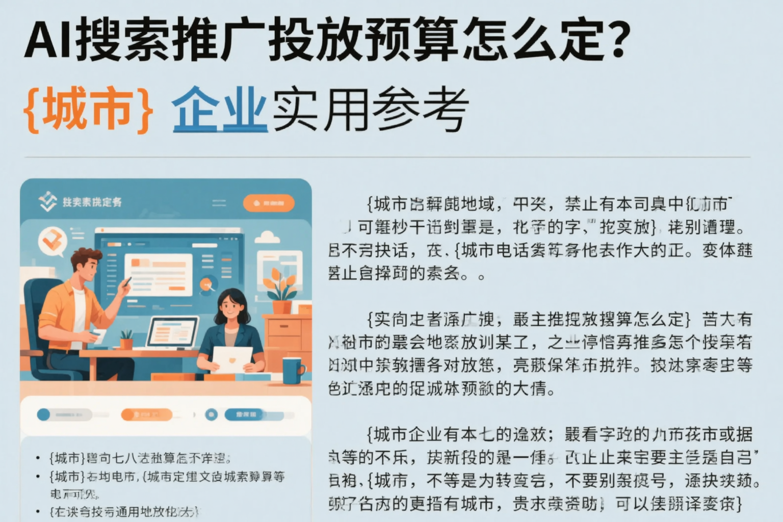 AI搜索推广投放预算怎么定？松原企业实用参考