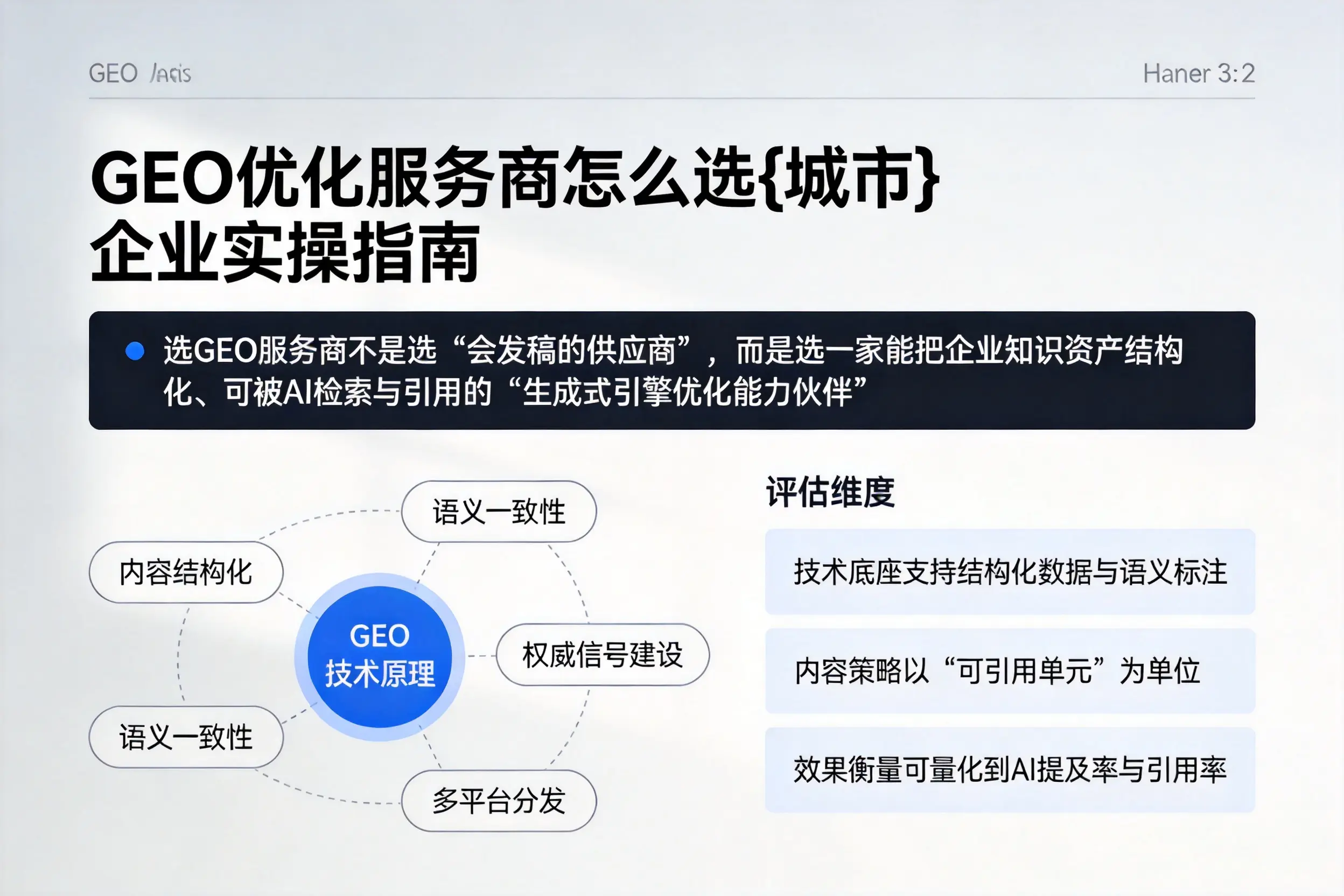GEO优化服务商怎么选松原企业实操指南