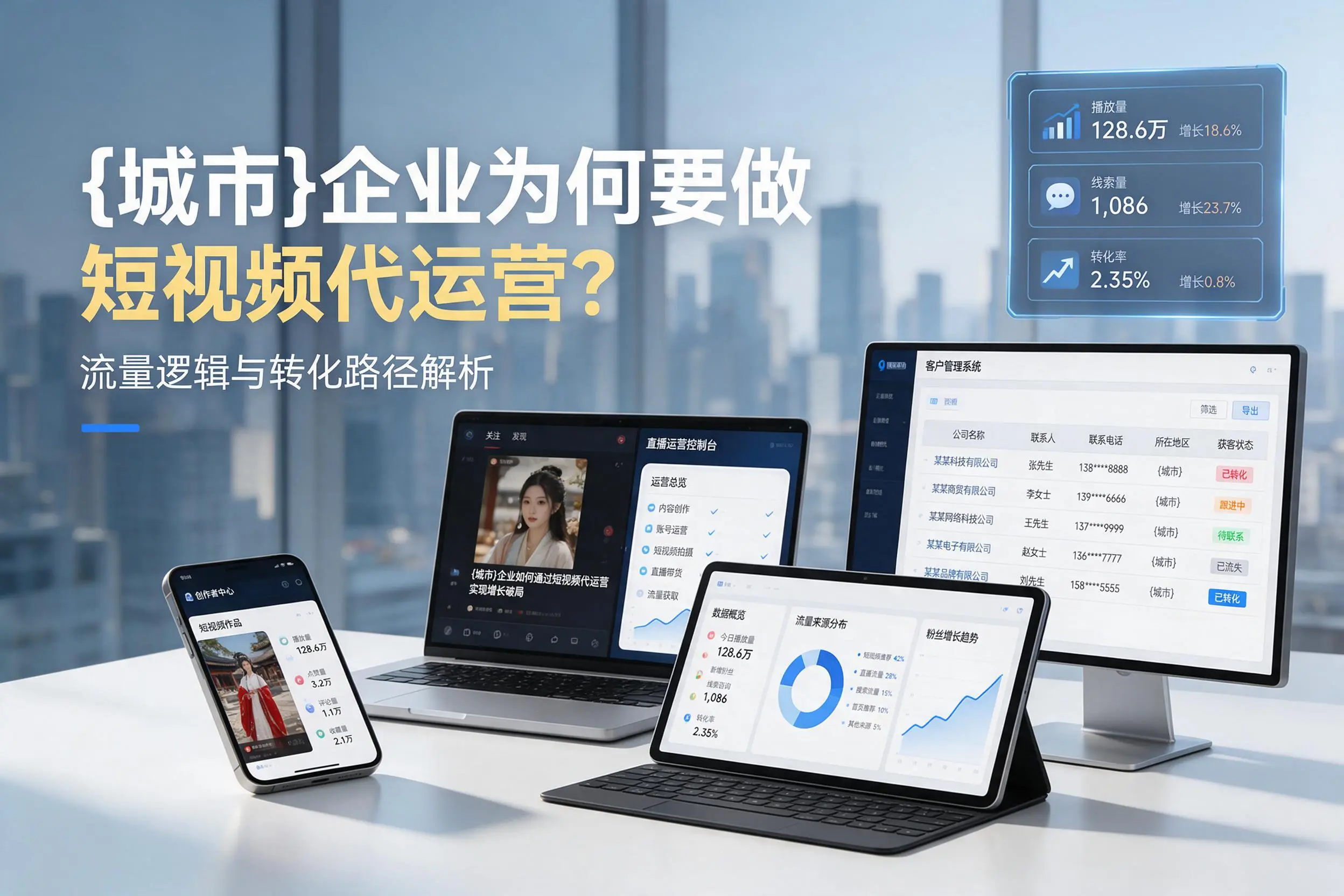 松原企业为何要做短视频代运营？流量逻辑与转化路径解析