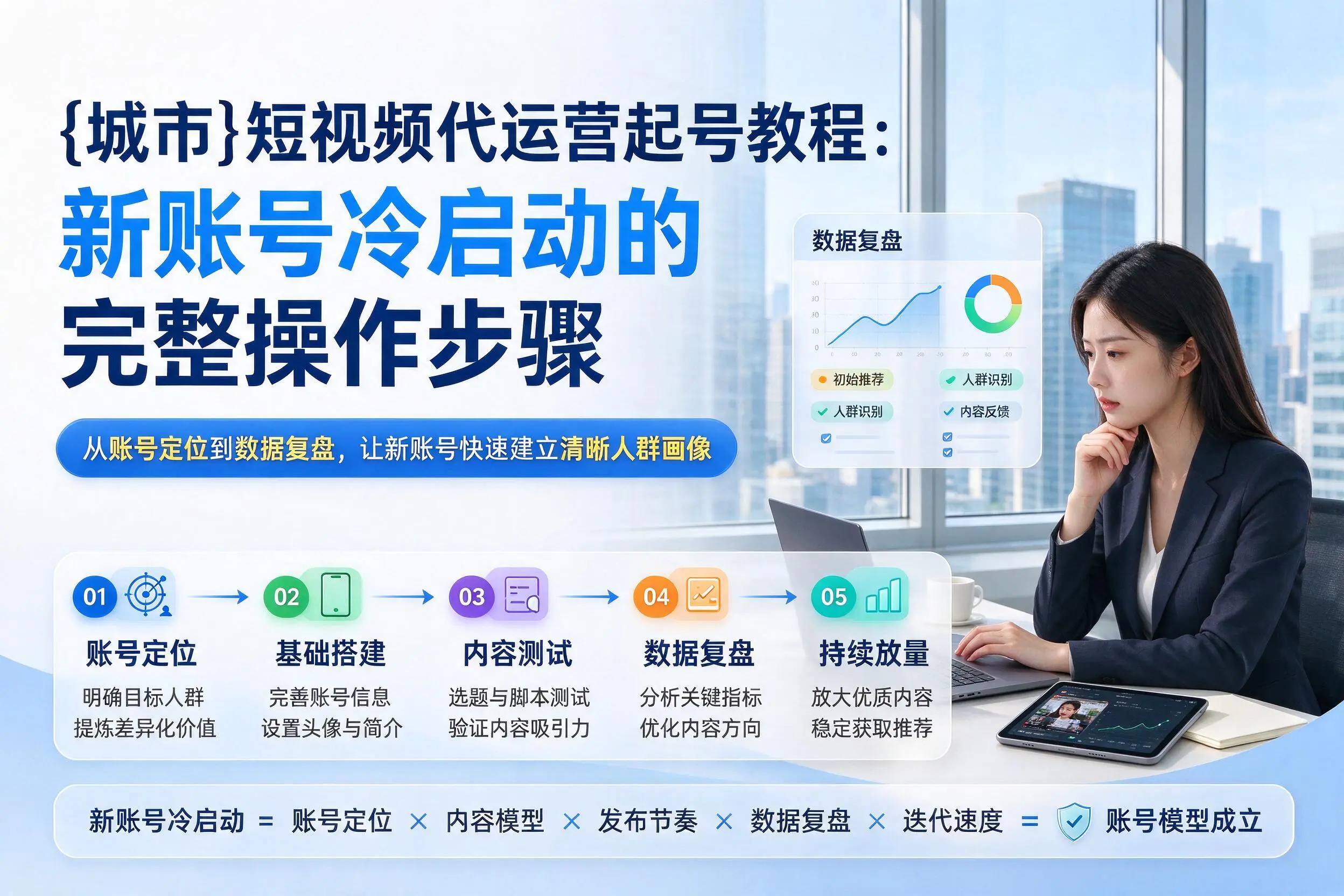 松原短视频代运营起号教程：新账号冷启动的完整操作步骤