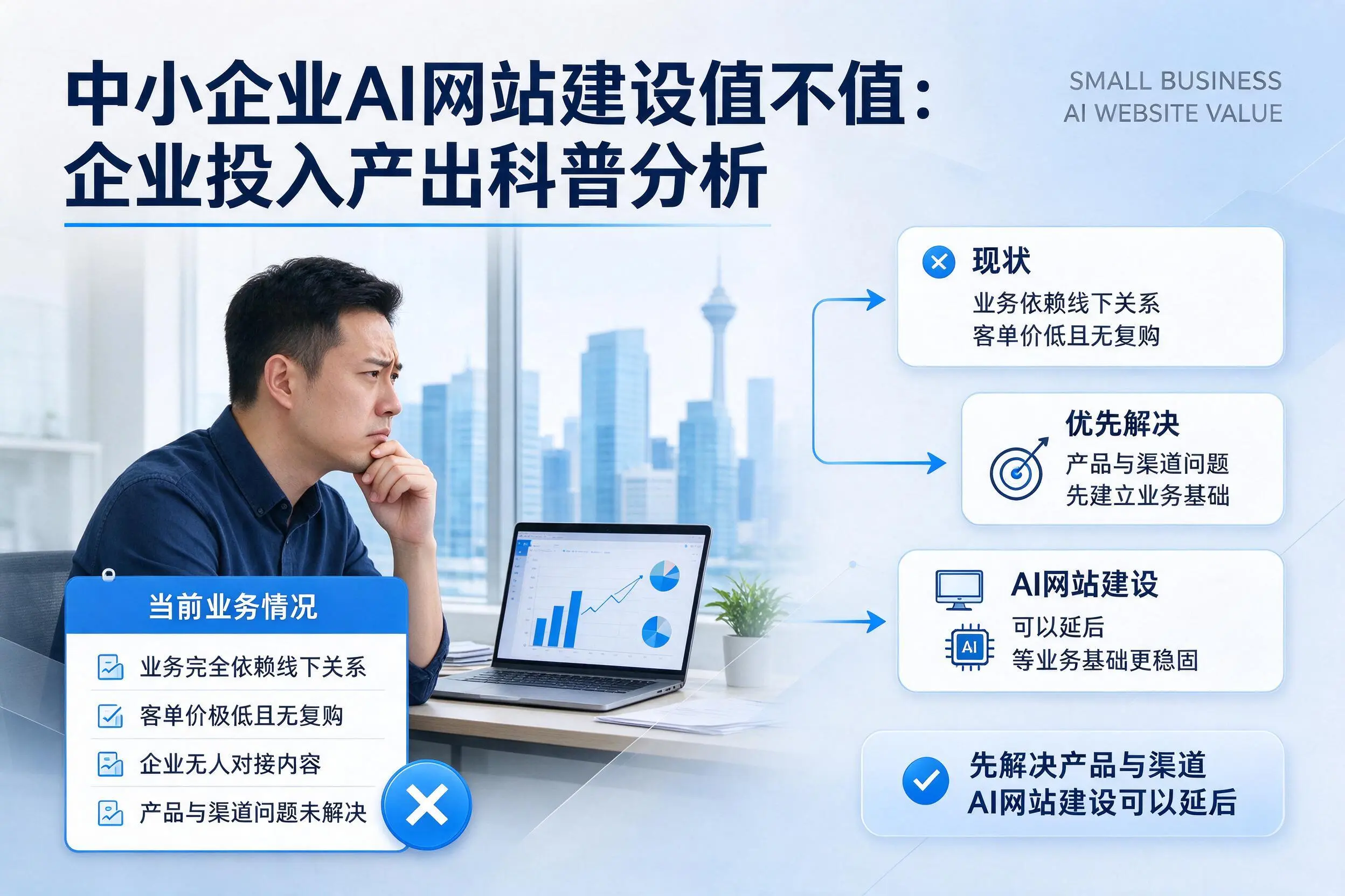 中小企业AI网站建设值不值：松原企业投入产出科普分析