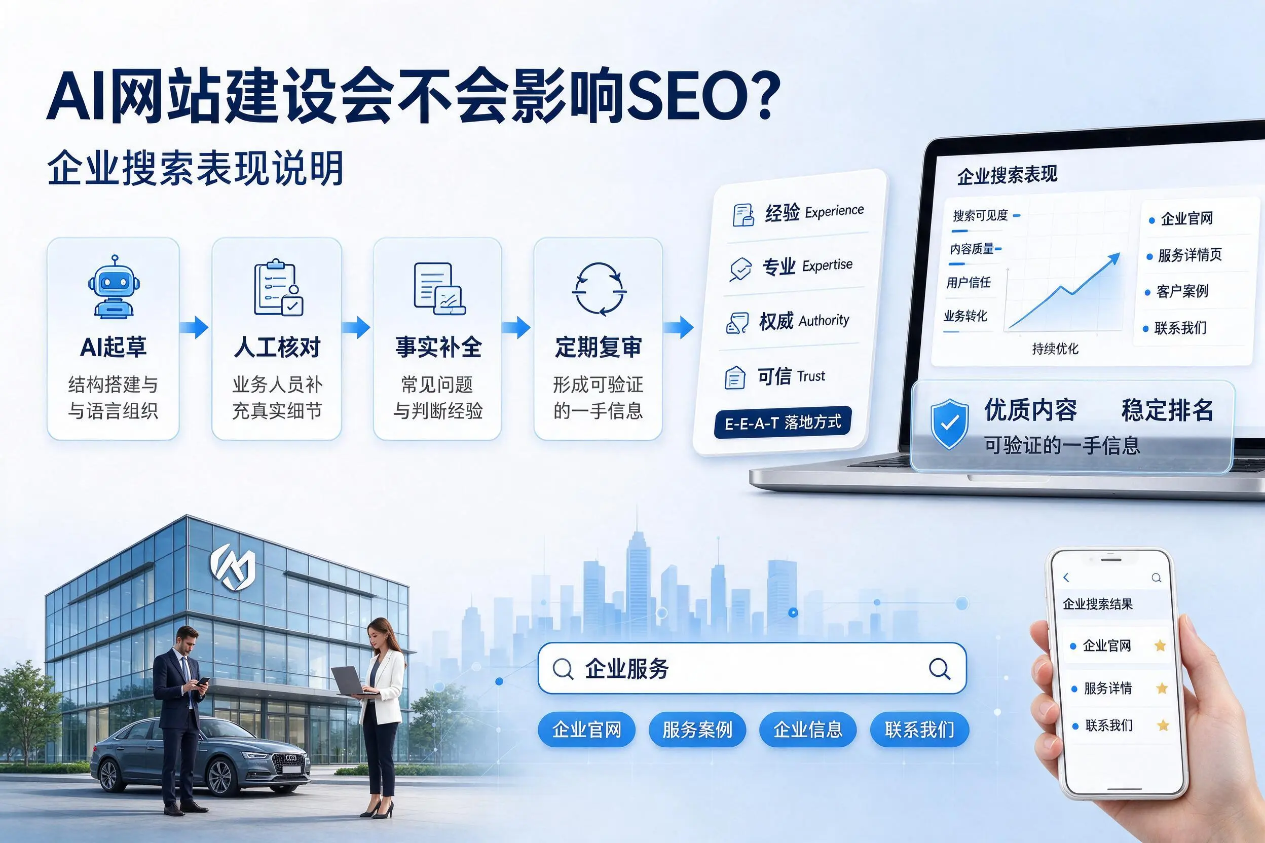 AI网站建设会不会影响SEO?松原企业搜索表现说明