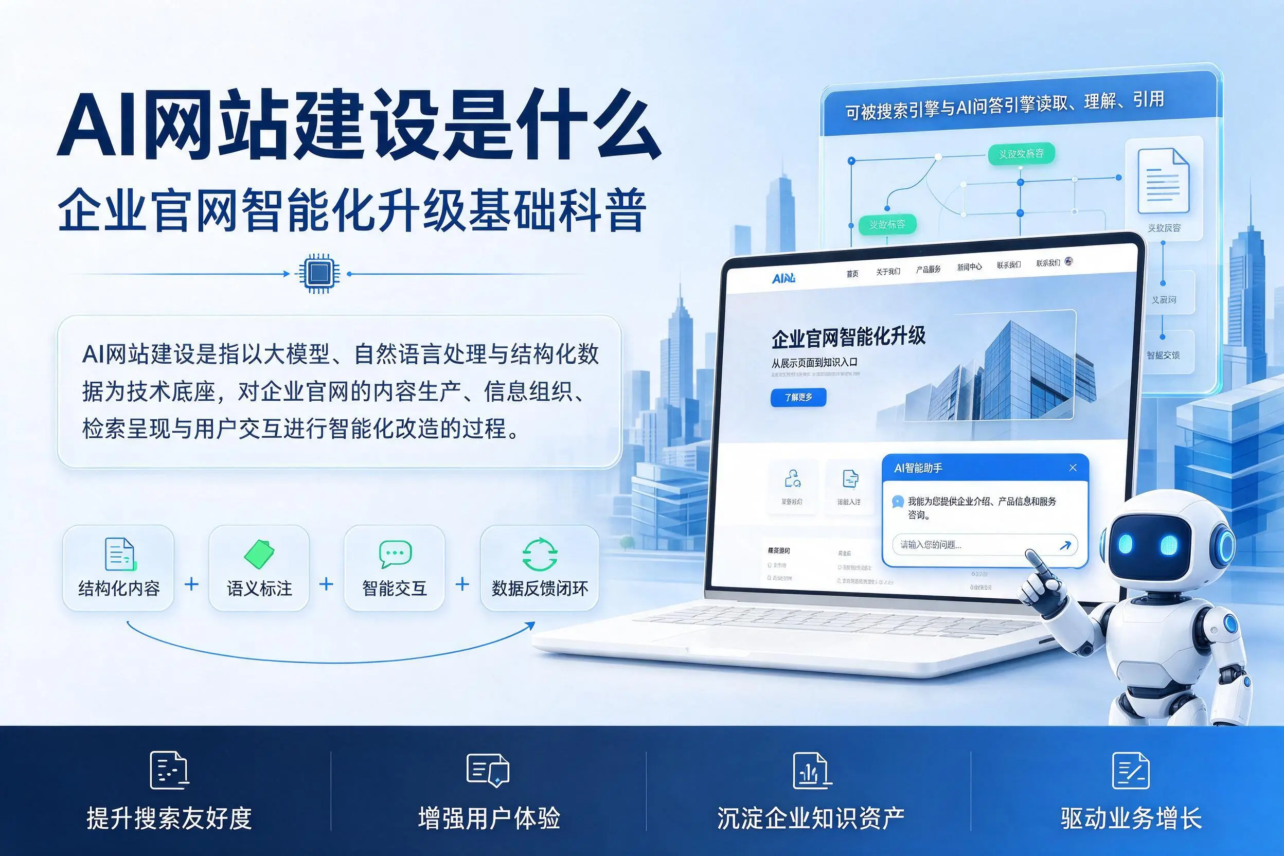 AI网站建设是什么：松原企业官网智能化升级基础科普